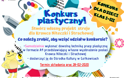 ZAPRASZAMY KLASY I-III DO UDZIAŁU W KONKURSIE PLASTYCZNYM