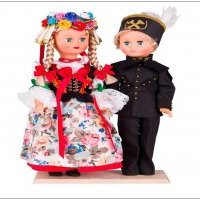 Lalki w śląskich strojach
