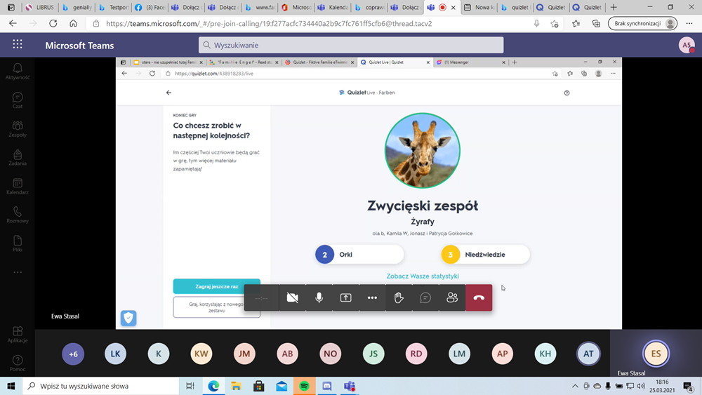 screen spotkania na Teams