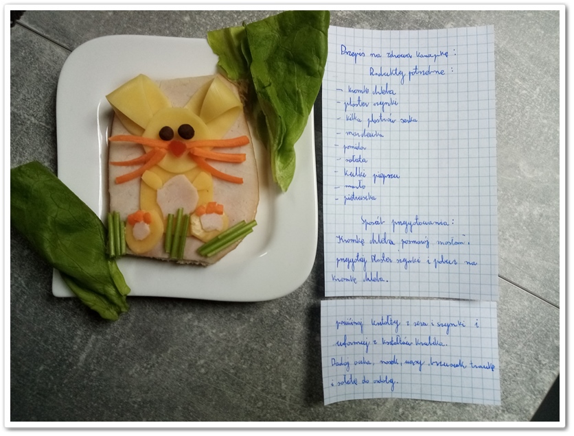Zdrowa, kolorowa kanapka wraz z przepisem