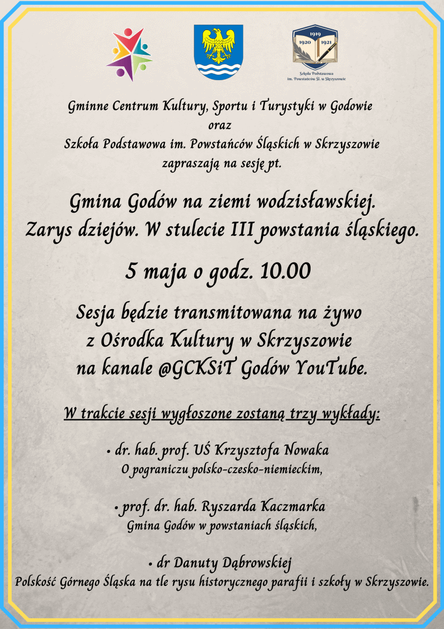 Plakat z zaproszeniem na sesję pt. 