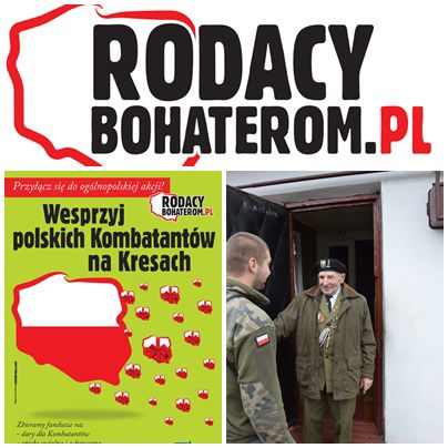 Napis Rodacy Bohaterom