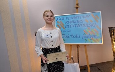 Kolejny sukces w konkursie recytatorskim!