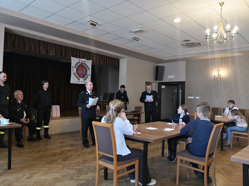 Eliminacje gminne konkursu strażackiego OTWP "Młodzież zapobiega pożarom"