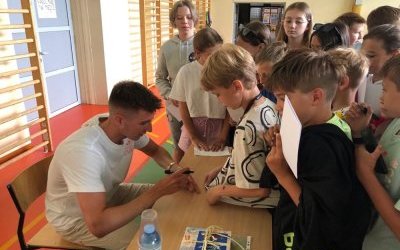 Spotkanie z piłkarzem Jagiellonii Białystok