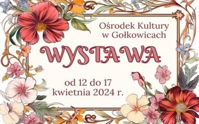 Żywe lekcje plastyki  w Ośrodku Kultury w Gołkowicach